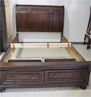 Dual Drawer Queen Bed Frame *Note