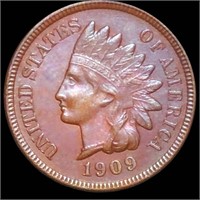 1909-S Indian Head Penny CLOSELY UNC