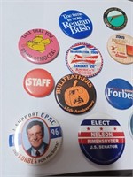 Lot of Political Related Button Pins to Include