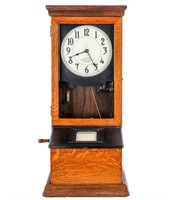 Vintage International Time Recording Clock