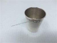 Sterling piece one thimble full shot glass 29.6 G