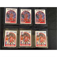 (6) 1989 Hoops Basketball Hi Grade Michael Jordan