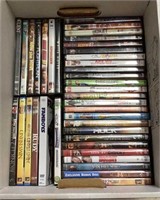 Box of 38 DVDs includes titles such as Nims