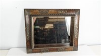 (1) Vintage Wooden Frame Mirror