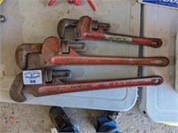 Trio of Rigid adjustable wrenches