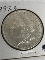 1897-S Silver Morgan Dollar, nice