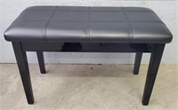 Black Piano Bench W/ Storage