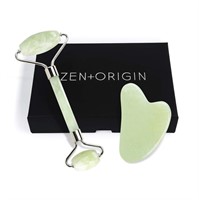 Jade Roller and Gua Sha Set - 100% Natural Jade St