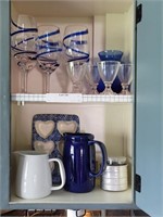 Collection of Wine and Sherry Glasses and Pitchers