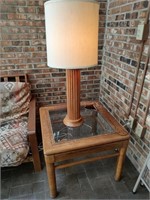 Vintage Lamp and Table - Read Details