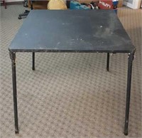 Black Metal Folding Table