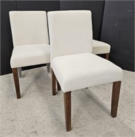 3 FABRIC DINING CHAIRS