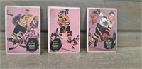 3 1961 TOPPS Boston Bruins hockey cards