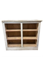 OLD WHITE PRIMITIVE LOOKING SHELVE 49X45.5"