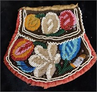 Antique Native Glass Beaded Small Purse