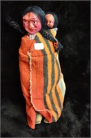 Skookum Doll Squaw w/Papoose Head