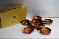 Mid Century Wood Bowls