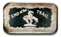 1 oz Fine Silver Bar - End of the Trail,