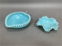 Turquoise Silver Crest Glassware