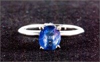 1.6ct Blue Sapphire Solitaire Ring CRV $2500