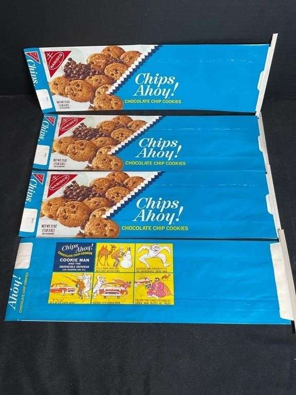 NOS Chips Ahoy Cookie Bags W/ Cookie Man Comics