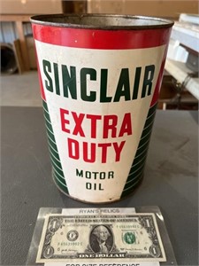 Vintage Sinclair Exta Duty Motor oil 5 quart