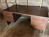 Desk, Real Wood, 60" x 29 1/2" x 29 1/2" high