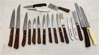 Wooden Handle Knife Set & other knives