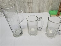 Glass Ducks/Moose Beer Glasses