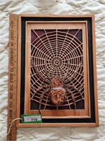 Handmade Wooden Spider Wall Art
