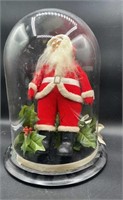 VINTAGE SANTA UNDER DOME-APPROX 10 INCHES