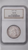 1837 Capped Bust Half NGC AU50