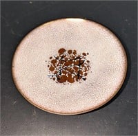 Small Vintage Enamel Art Copper Bowl
