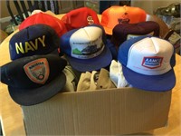 Large lot of hats many are new