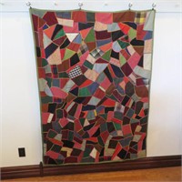 Crazy Quilt -Feather Stitched - Home made
