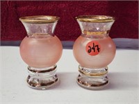 2 Pink Vases