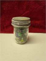 1/2 Pint Jar of Marbles
