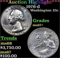 ***Auction Highlight*** 1976-d Washington Quarter