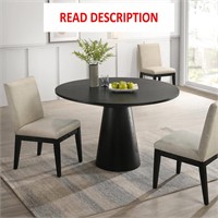 Roundhill Rocco 48 Dining Table  Ebony