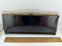 Black Clutch with Gold Handle - Vintage