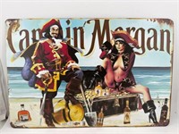 Captain Morgan Rum metal sign reproduction