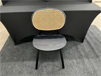 Wood and Wicker Side/Dining Chair