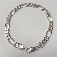 $180 Silver 15.6G 8" Bracelet
