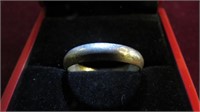 MENS .925 STERLING BAND, SIZE 12