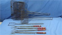 Vintage Campfire Cooking Sets, Hotdog Stick,