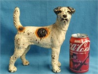 Vintage Hubley cast iron Wire Haire Fox Terrier