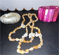 Shell Necklace and Bracelet Lot