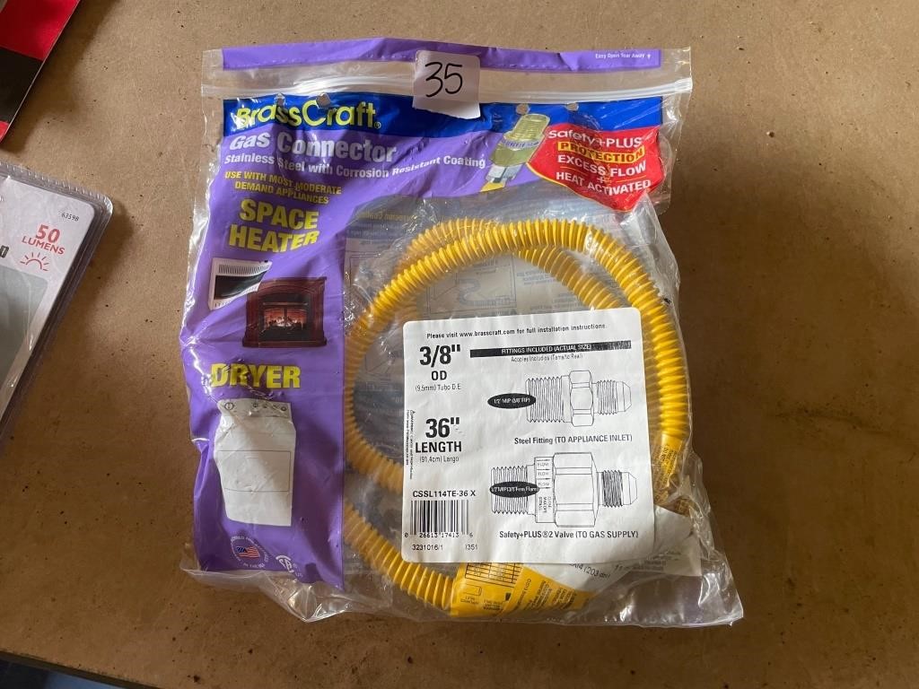 NEW Gas connector hose