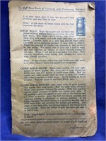 Ball Blue Book of Canning and Preserving Receipts