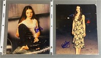 2pc Signed Michelle Trachtenberg Photographs